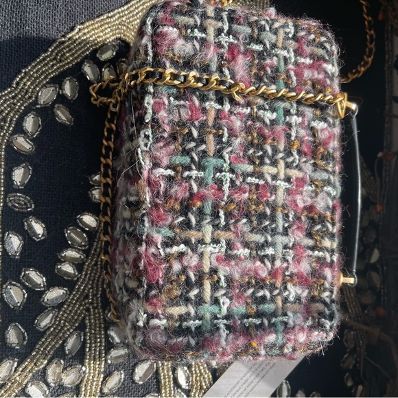 NWT Tory Burch tweed Britten top handle - Picture 4 of 12
